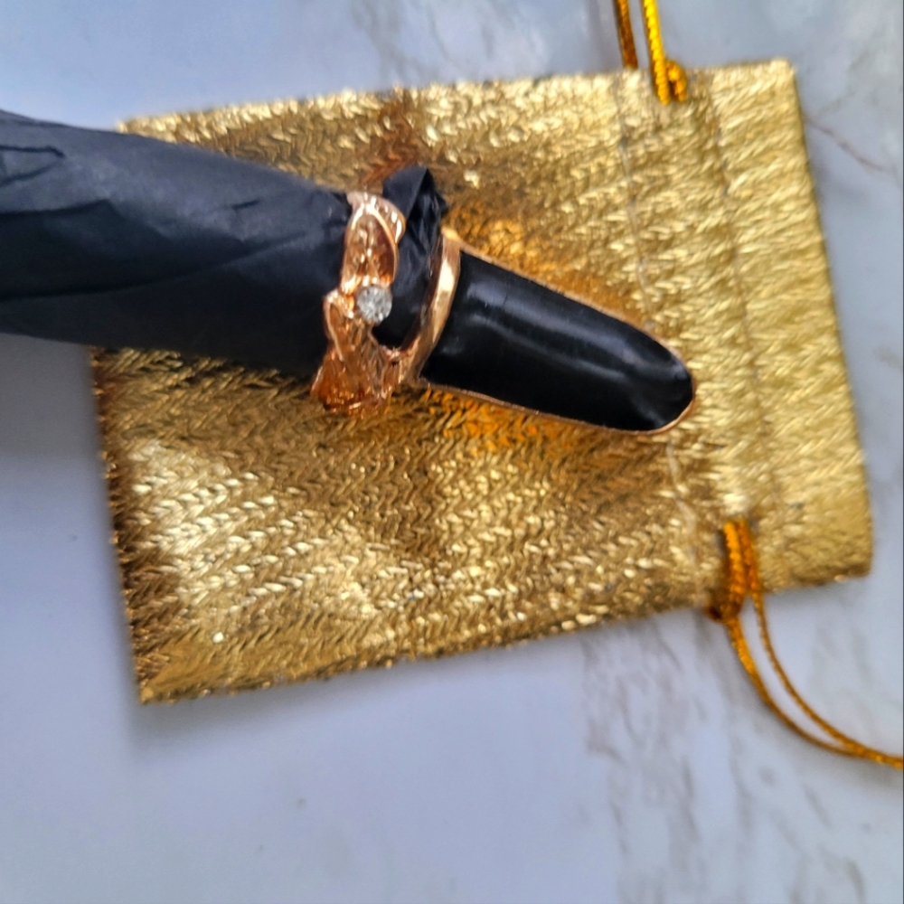 Black FingerNail Ring